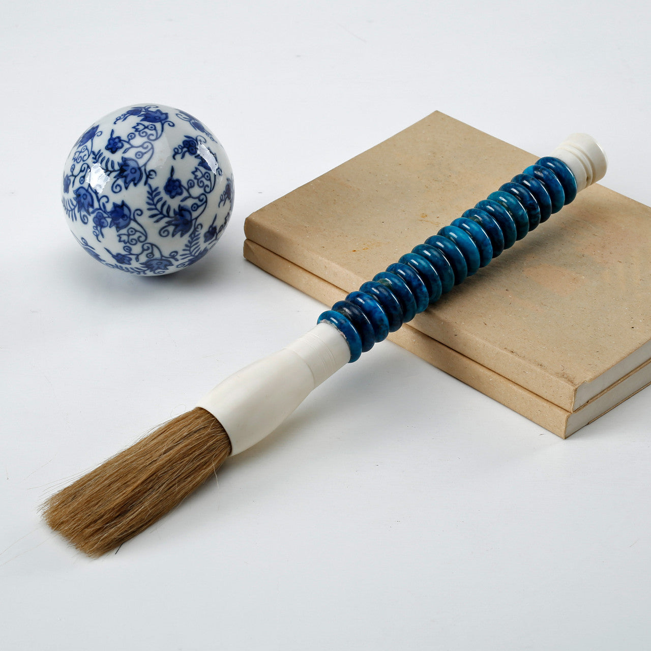 Blue Jade Abacus Brush