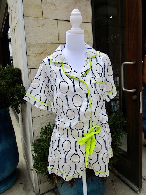 Tennis PJ Shorts Set