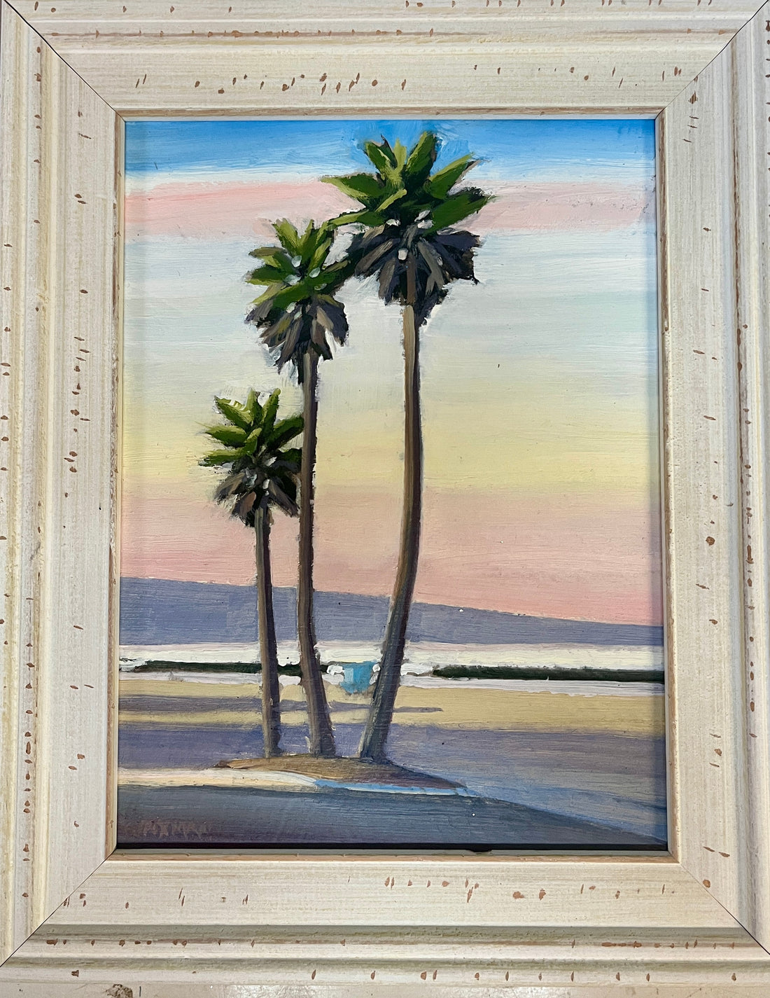 So Cal Beach Palms in Morning Light