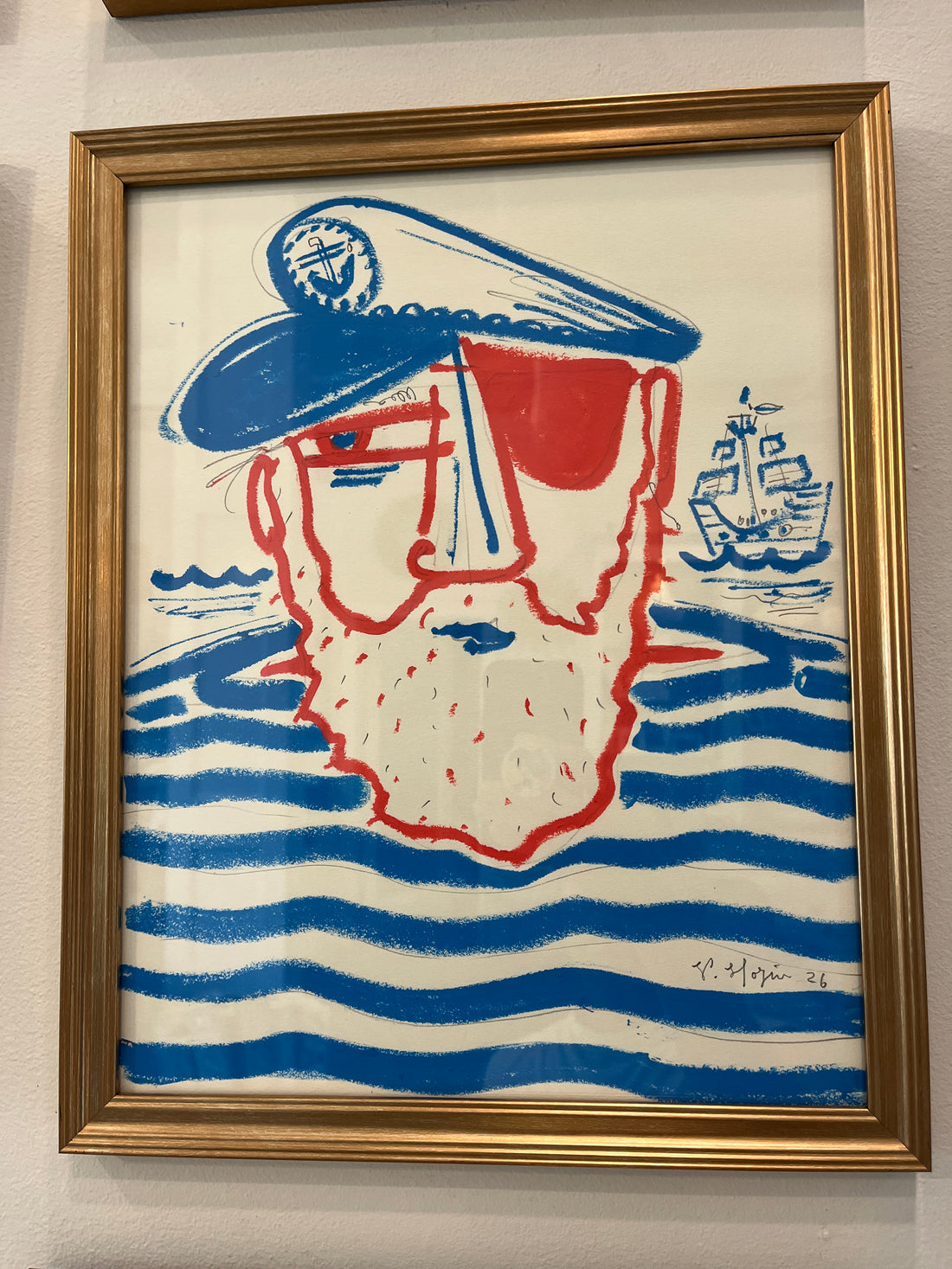 The Captain Drawing