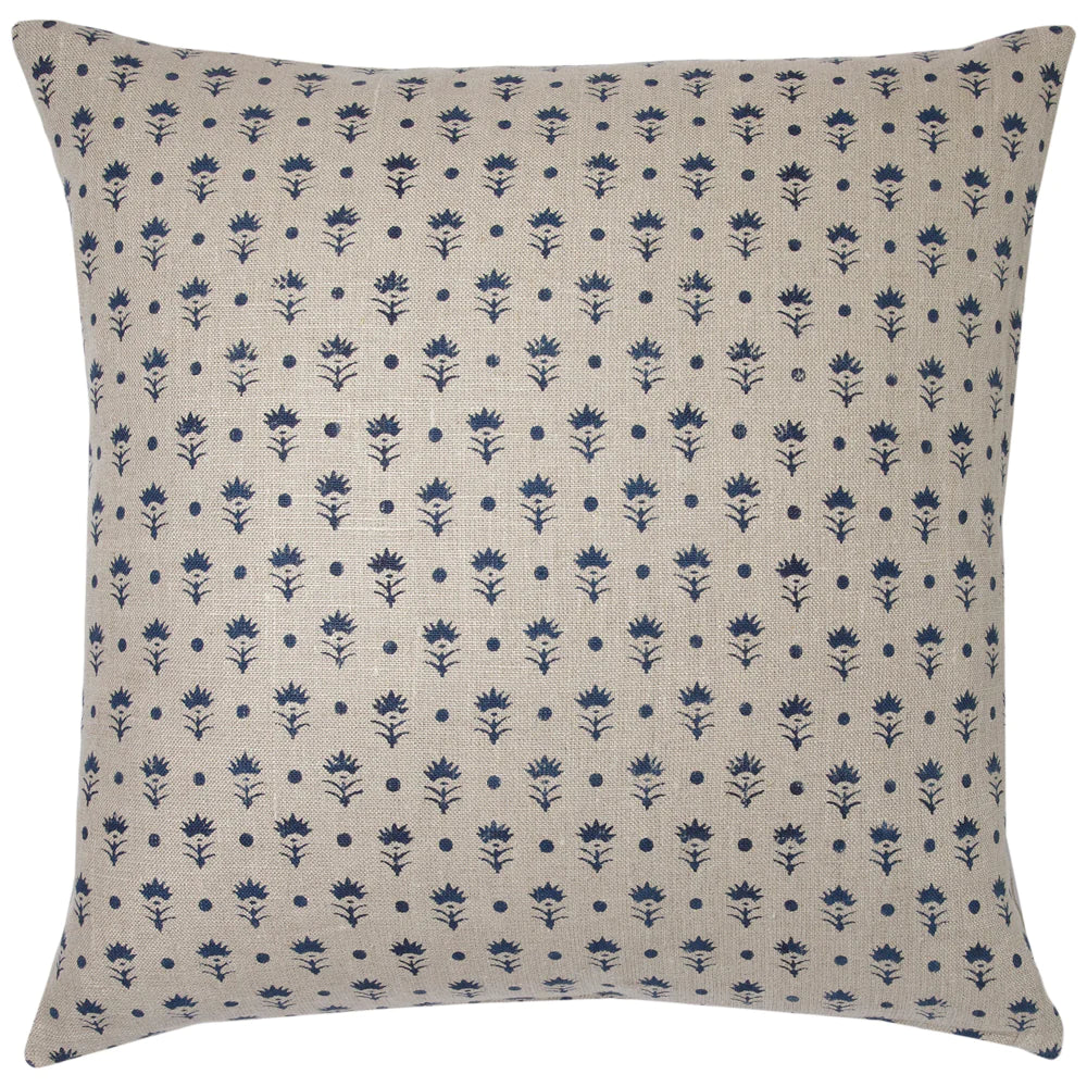 Mira Indigo Pillow 22"