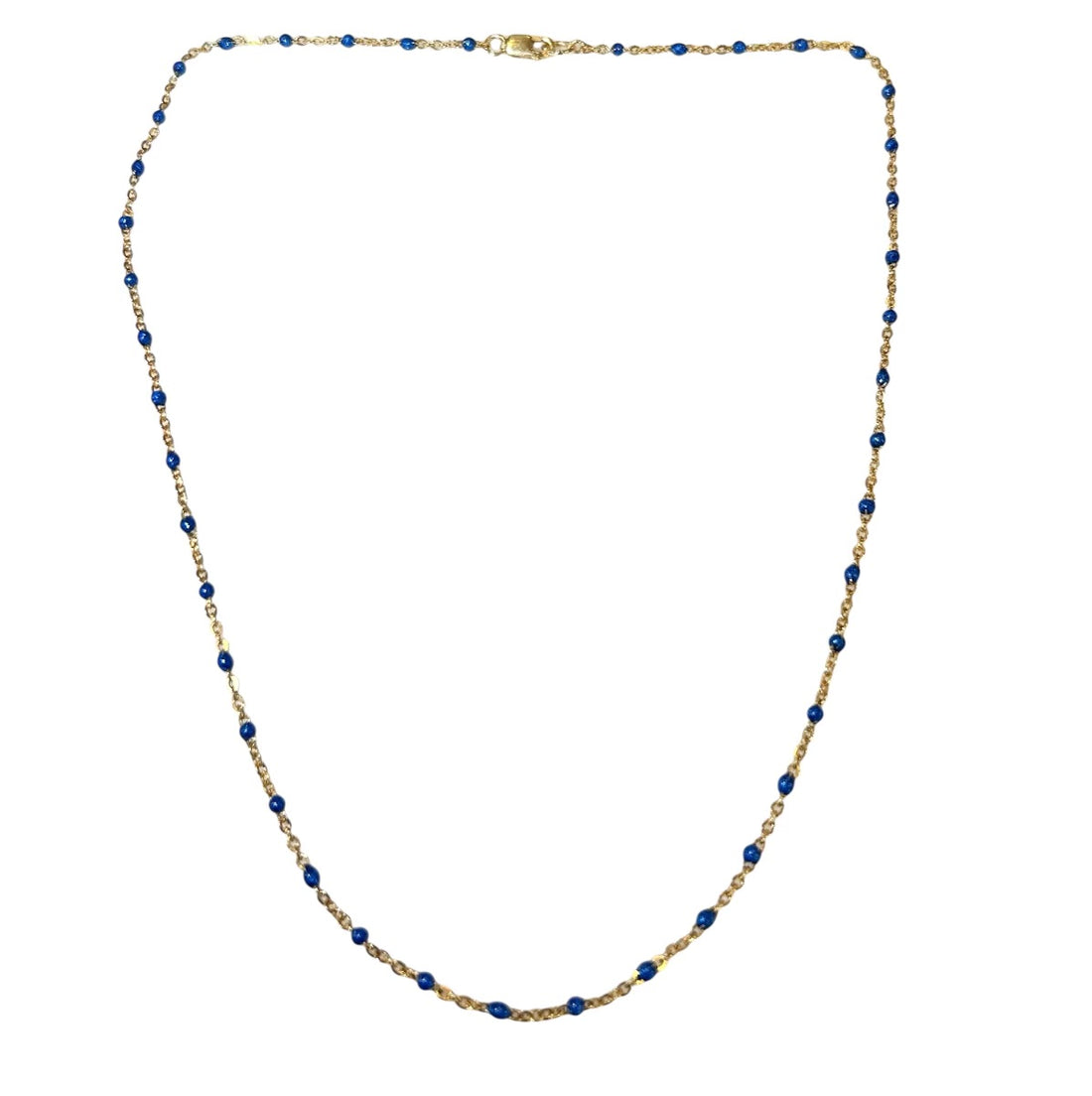 14K Gold Filled Chain with Color Bead Necklace