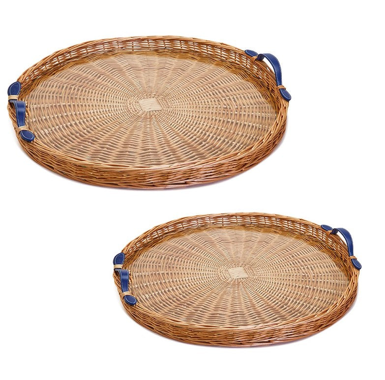Round Wicker Tray
