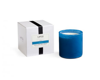 Blue Amber Candle