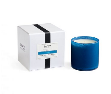 Blue Amber Candle