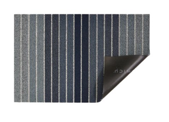 Block Stripe Shag Mat