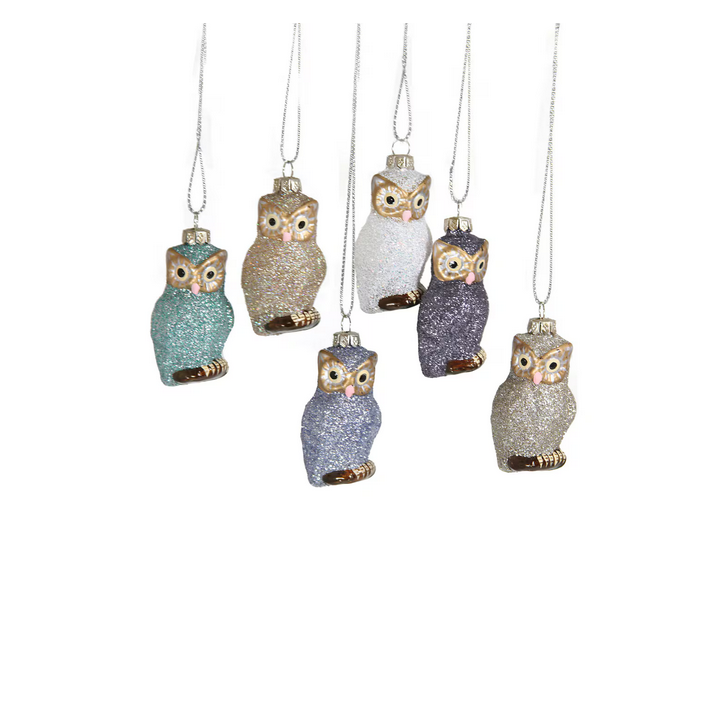 Frosted Owl Ornament