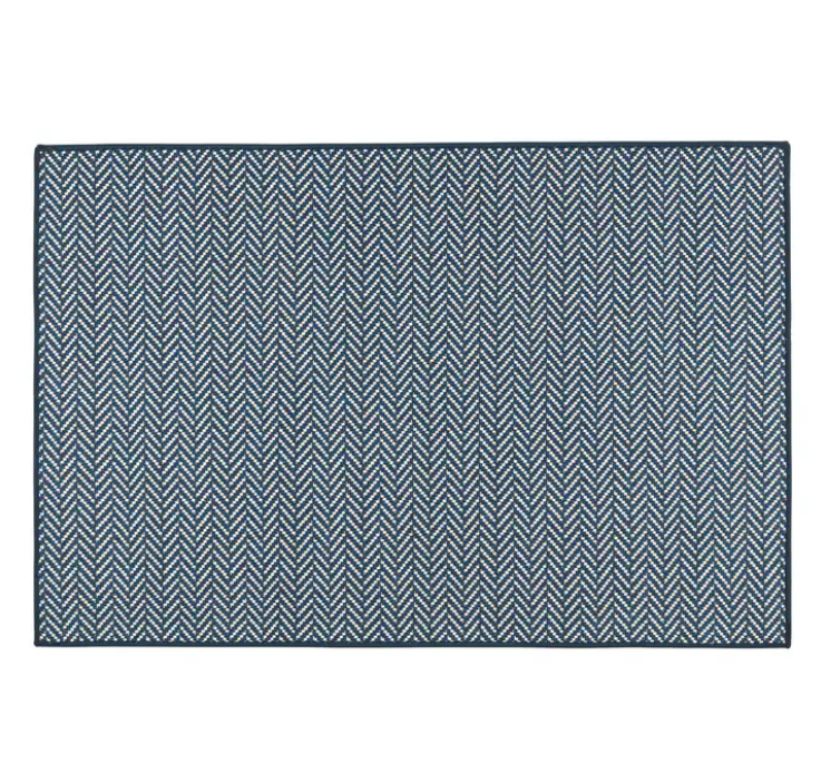 2.5x8" Herringbone Washable Rug