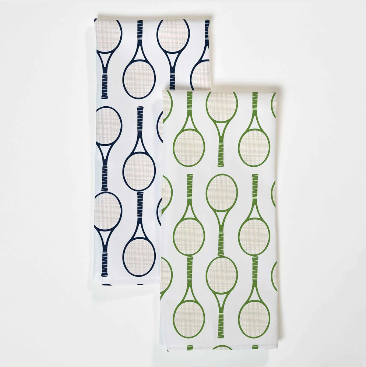 Tennis Tea Towels / Navy & Green
