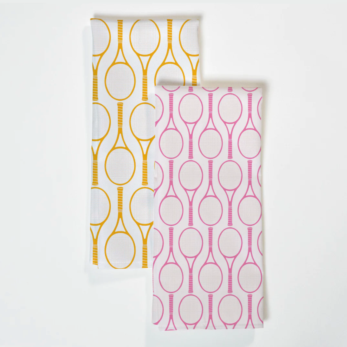 Tennis Tea Towels / Pink & Orange