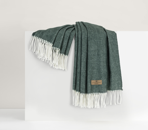 Pine Italian Herringbone Throw