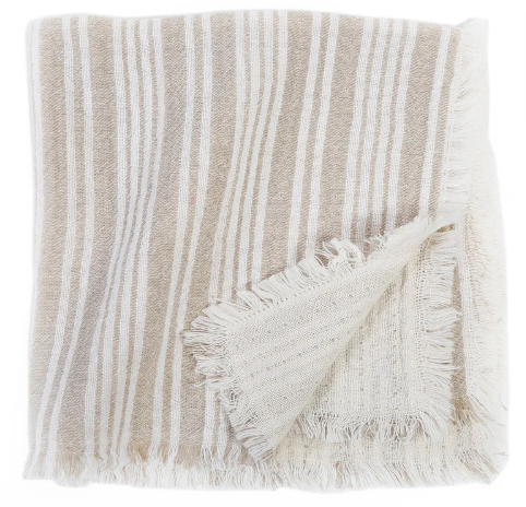 Striped Napkin with Fringe