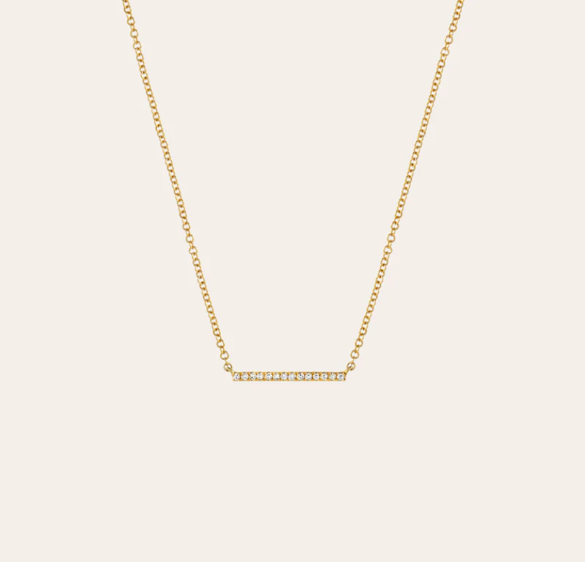 Diamond Bar Necklace