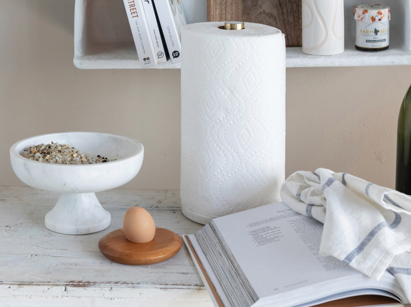 Marble Footed Bowl