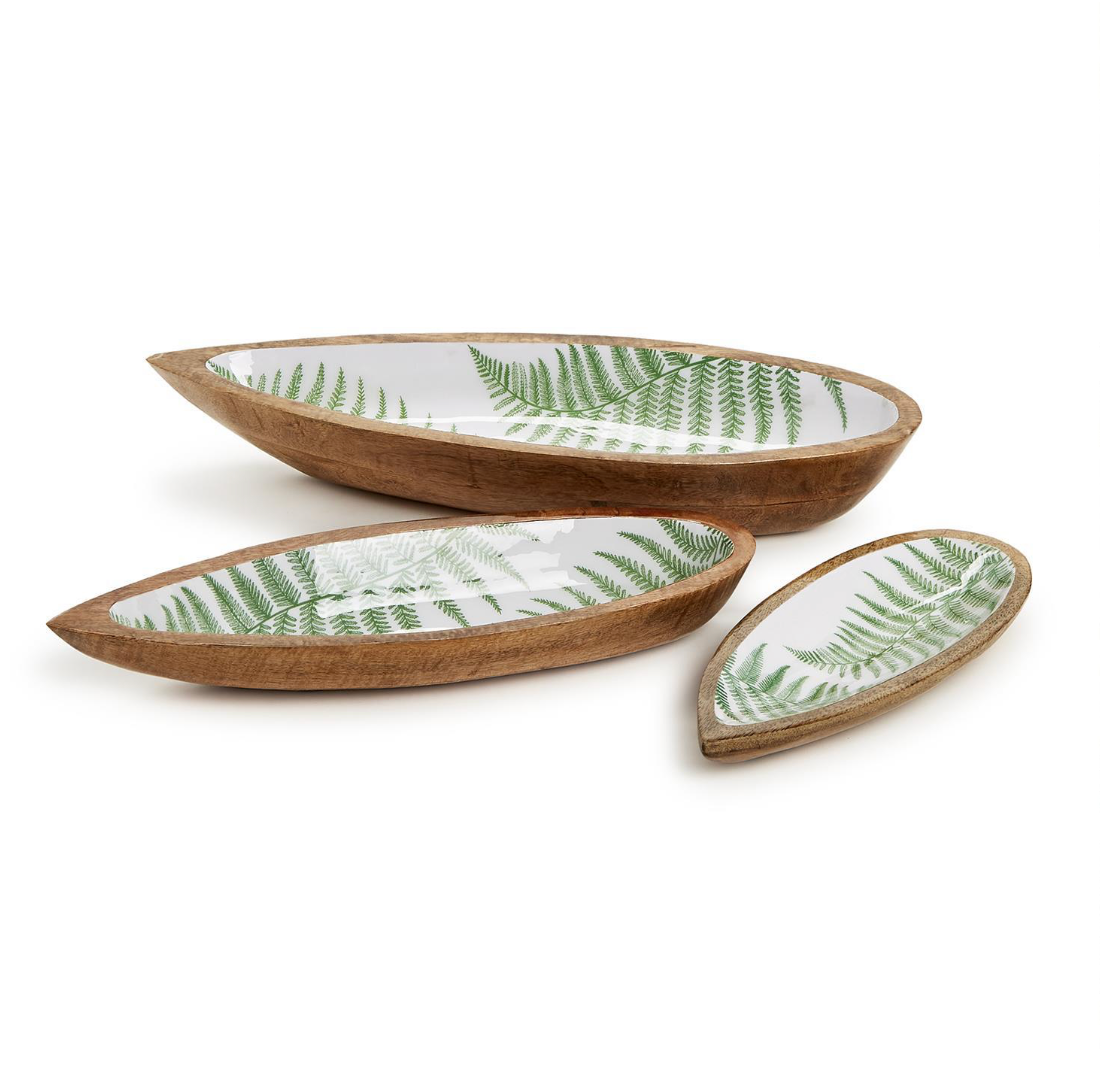 Fern Tear Wood Trays