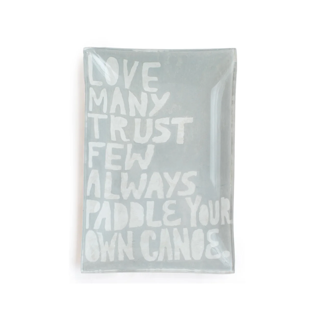 "Paddle Your Own Canoe" Dish