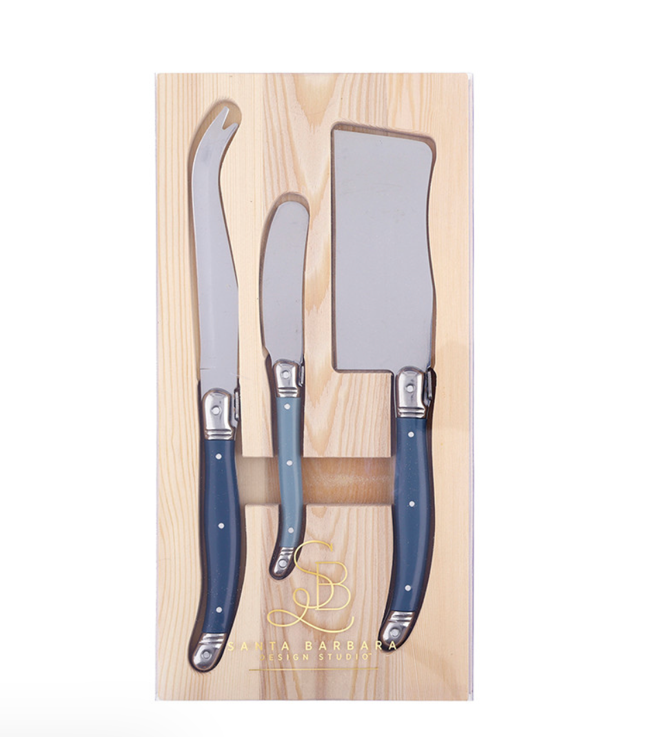 Blue Charcuterie Knives Set