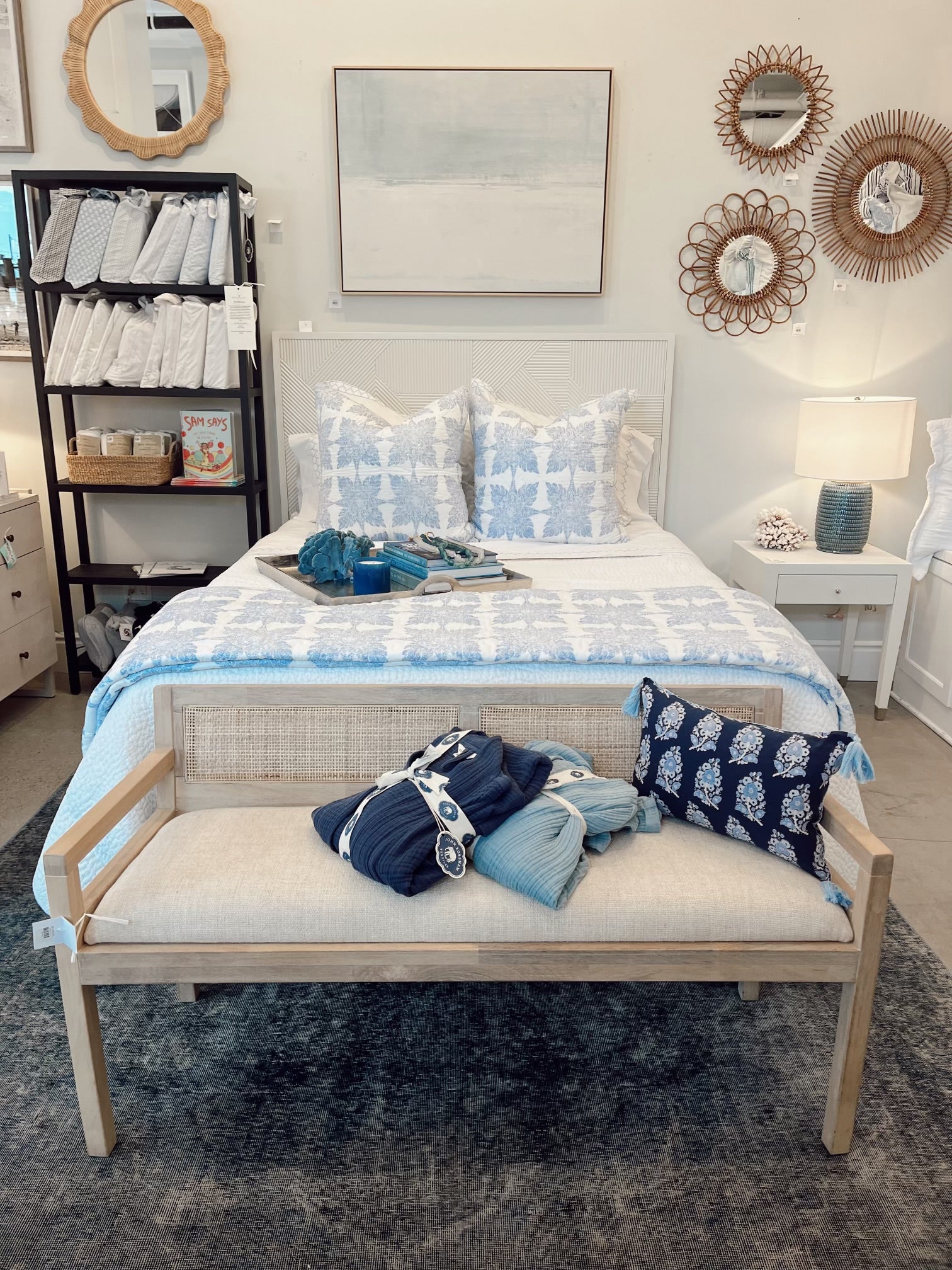 Jaya Azure Queen Quilt