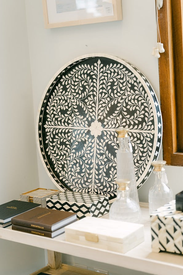 Jaipur Round Mosaic Tray