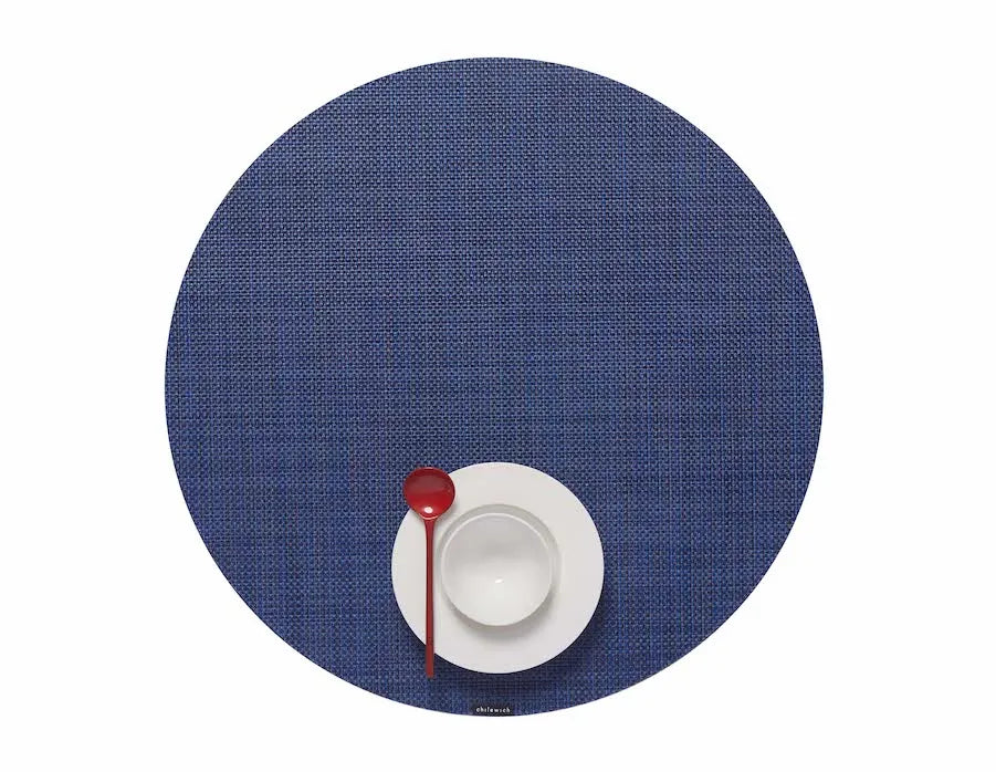 Chilewich Round Mini Basketweave Placemats