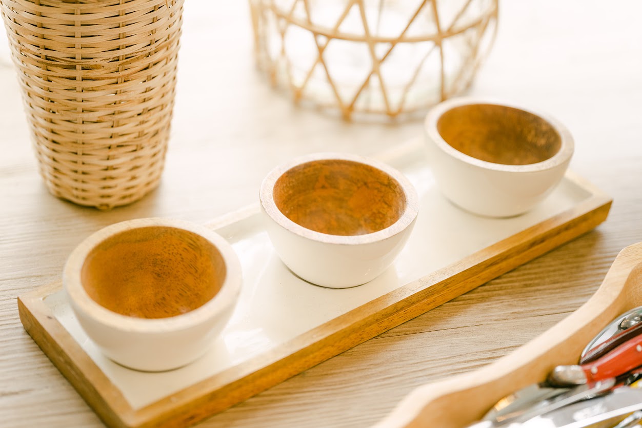 Mango & White Dipping Set