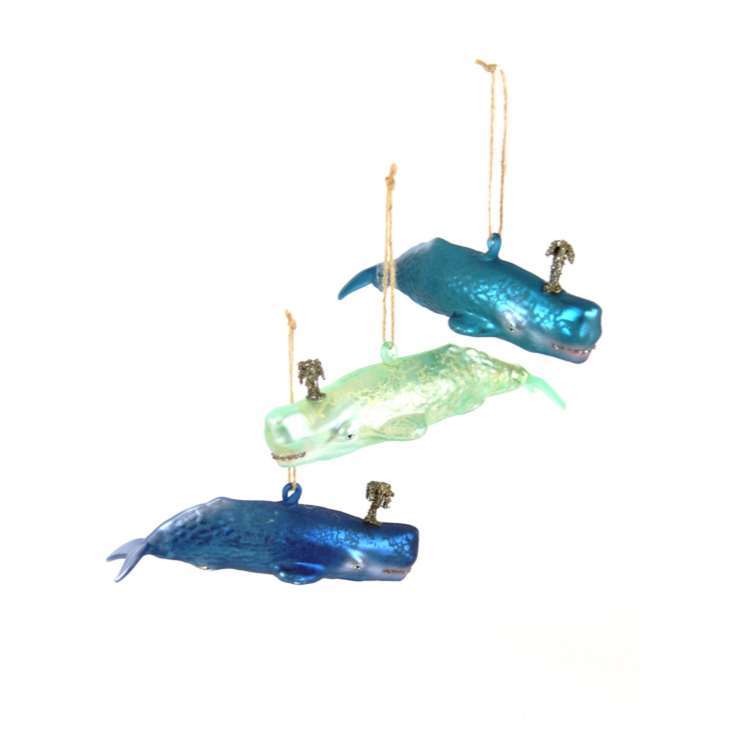 Blue Whale Ornament