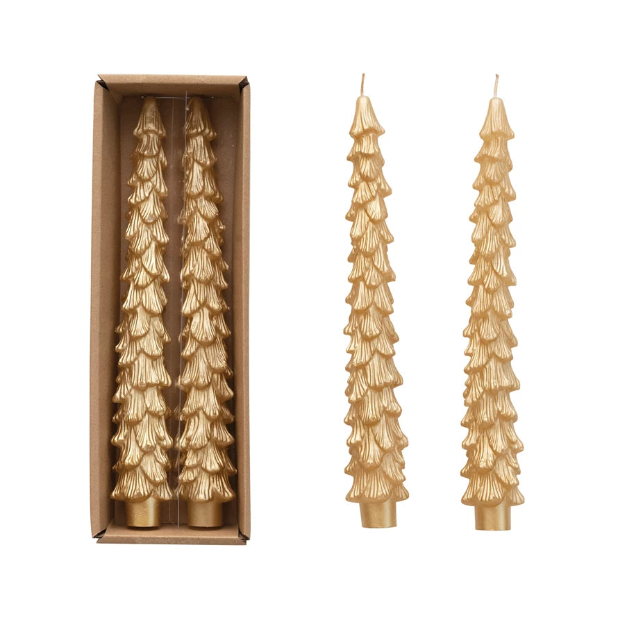 Unscented Gold Tree Candle