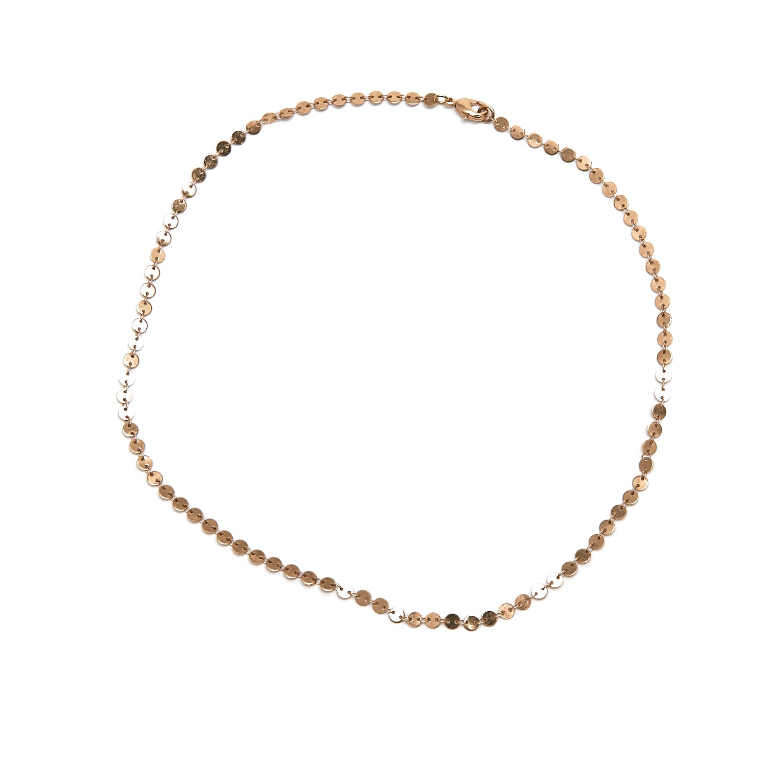 Petite Gold Disc Necklace