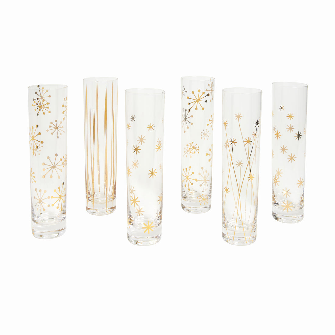 Gold Decal Champagne Flute