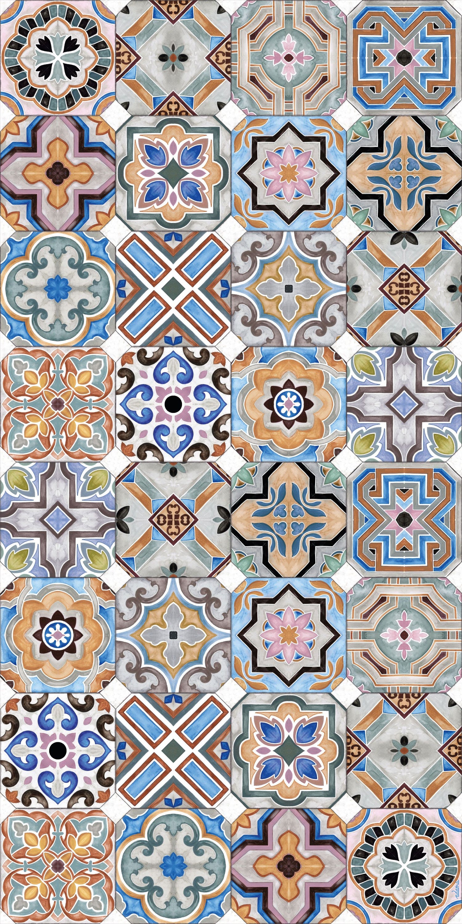 Porto Mosaic Vinyl Mat