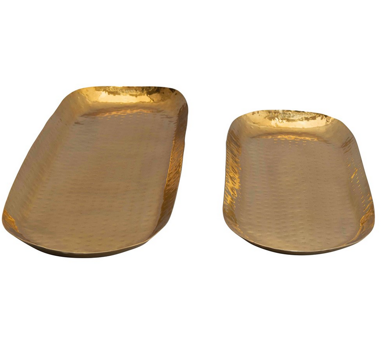 Hammered Oval Trays