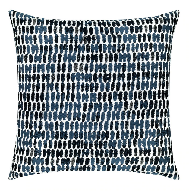 Thumbprint Indigo Outdoor Pillow