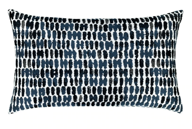 Thumbprint Indigo Outdoor Lumbar