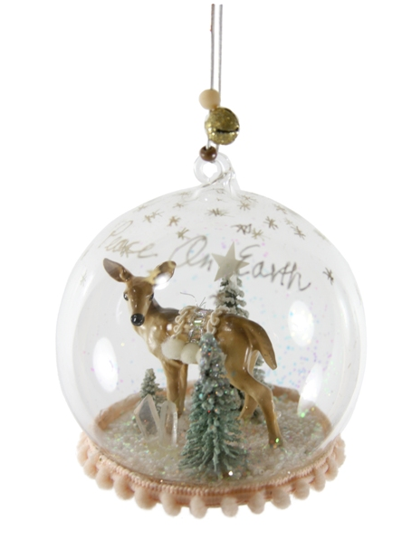 Winter Deer Globe