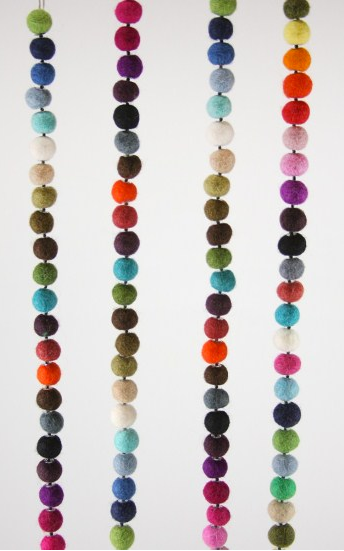 Colorful Felt Ball Garland