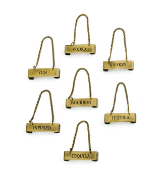 Brass Tags for Liquor