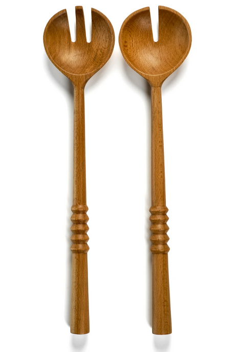 Kenya Wood Salad Servers