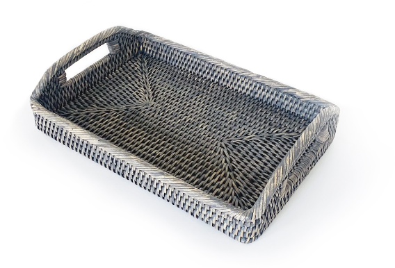 Small Rattan Rectangular Tray