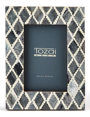 Grey Mosaic Bone Frames