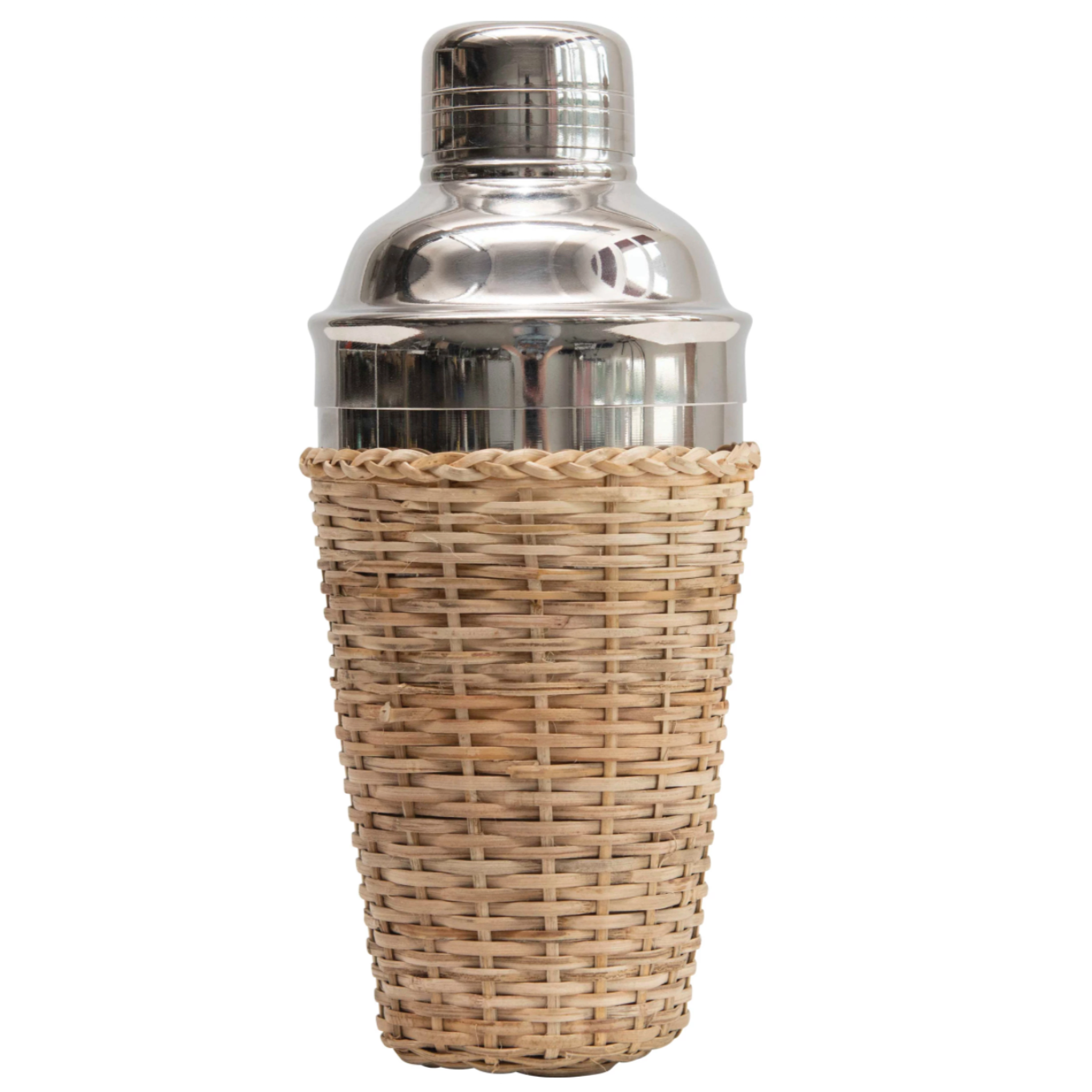 Stainless & Rattan Shaker