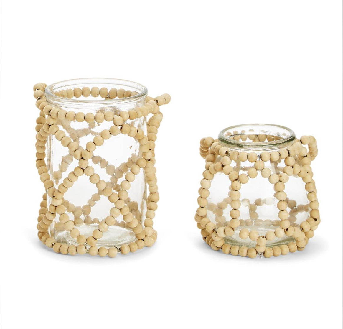 Wood Bead Jar