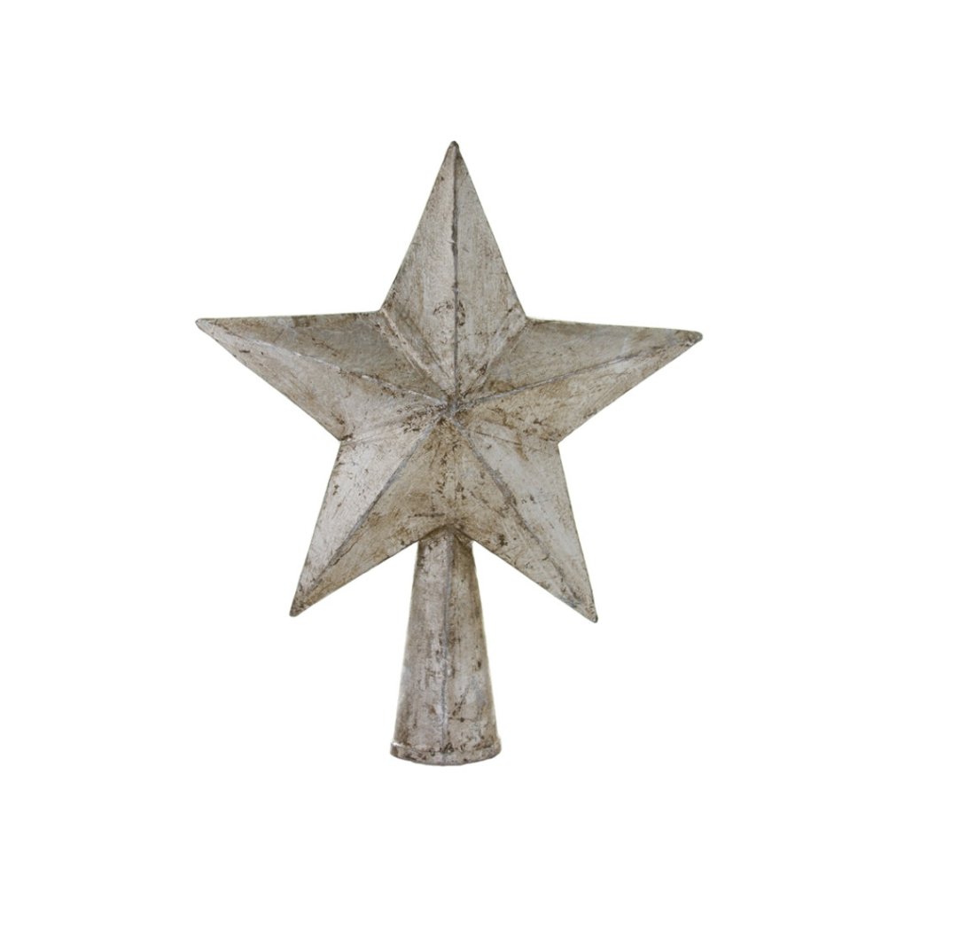 Antique Silver Star Topper