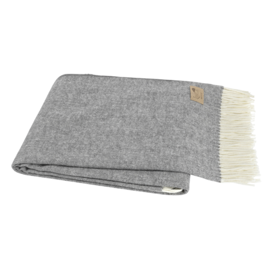 Charcoal Herringbone Throw