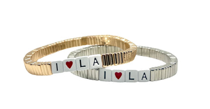 I Love LA Gold Bracelet