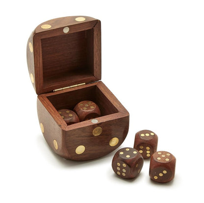 Wood Dice Box
