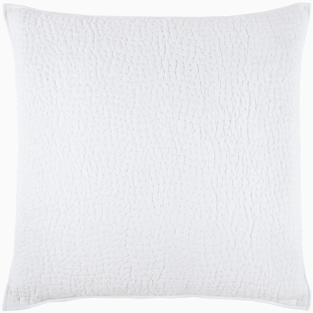 Hand Stitched White Euro