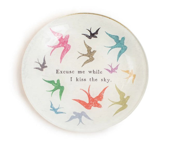 &quot;Excuse Me While I Kiss the Sky&quot; Decorative Plate