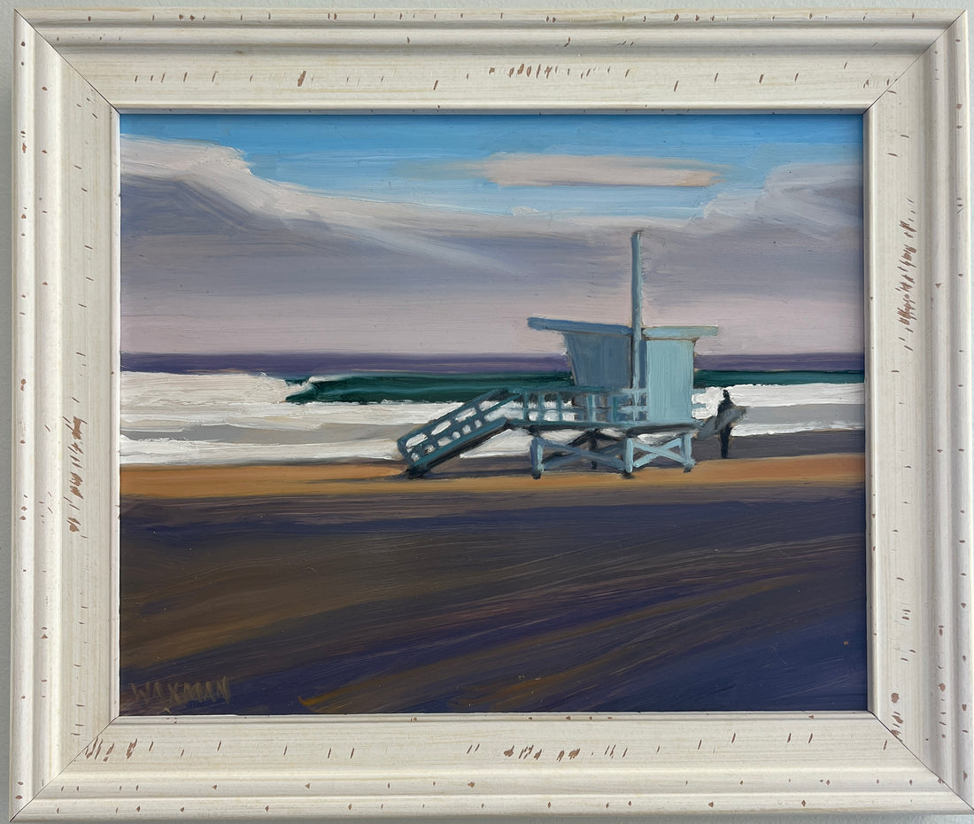 12x10&quot; Original Art of Lifeguard Tower
