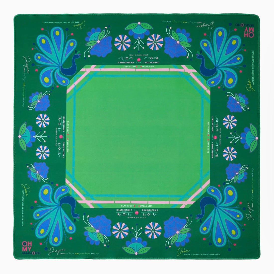Birdie Green Mahjong Mat
