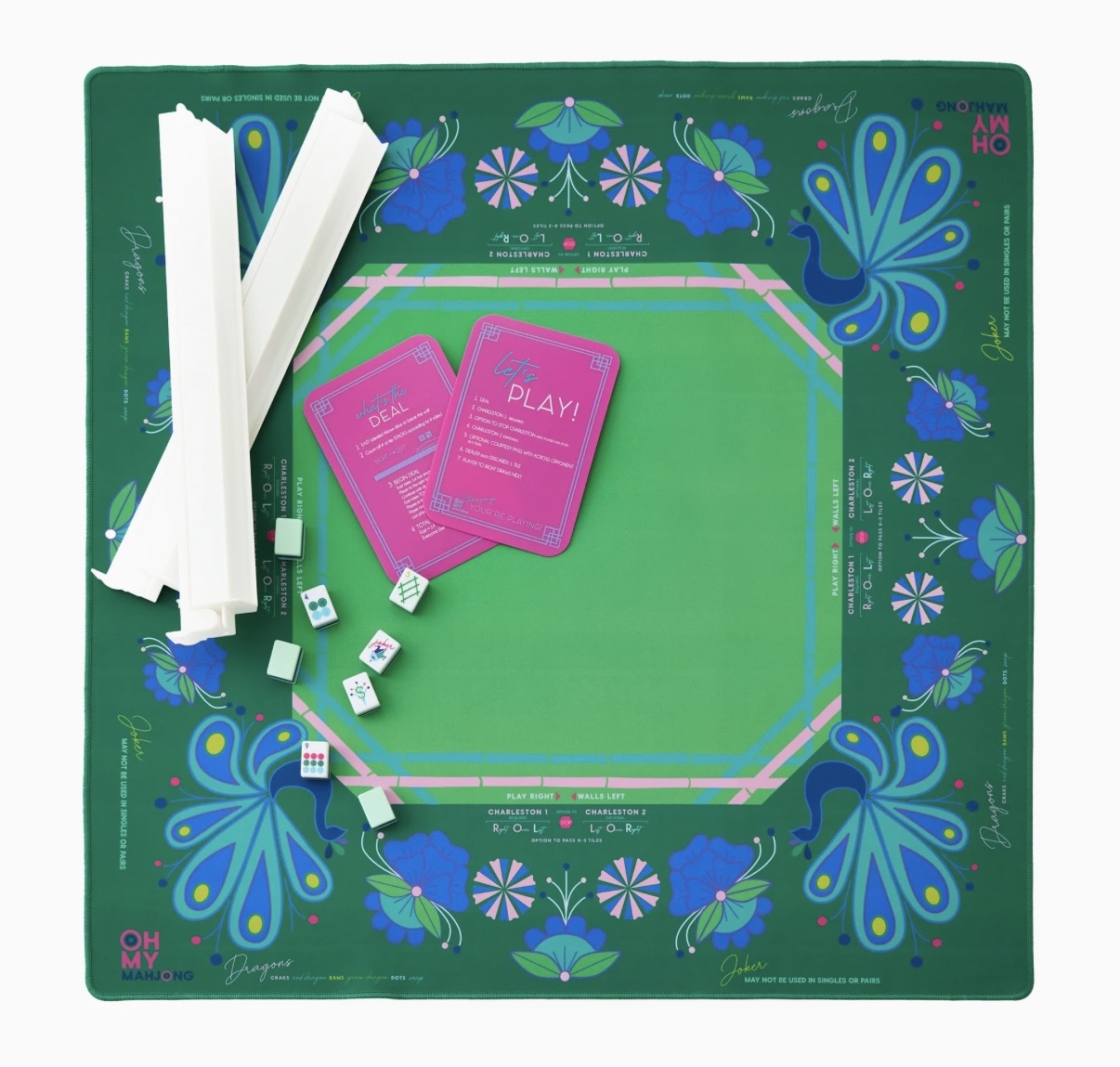 Birdie Green Mahjong Mat